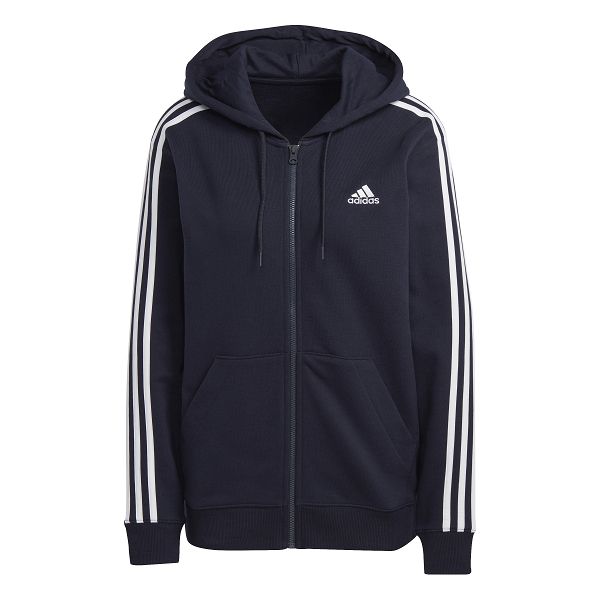 Essentials 3-Stripes French Terry Regular Full-Zip Hoodie - IC9918