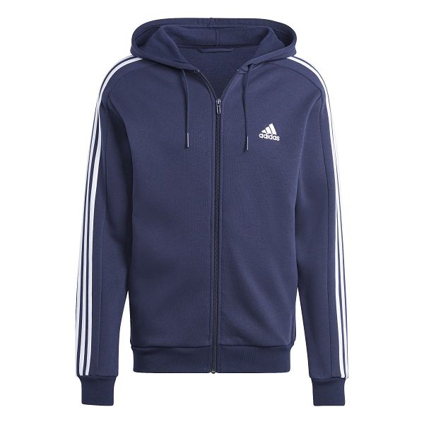 ESSENTIALS FLEECE 3-STRIPES FULL-ZIP - IJ6478