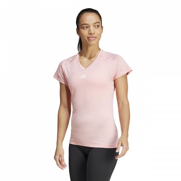 AEROREADY TRAIN ESSENTIALS MINIMAL BRANDING V-NECK T-SHIRT - IX1002