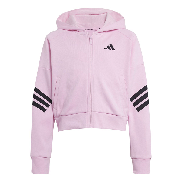 FUTURE ICONS 3 STRIPES FULL ZIP HOODED TRACK TOP - JD1300