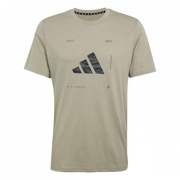 CLIMACOOL Training Camo Logo Graphic T-Shirt - JD8230