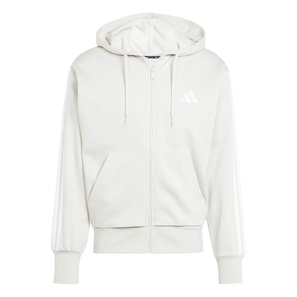 ESSENTIALS THREE STRIPES FLEECE HOODIE - JE6355