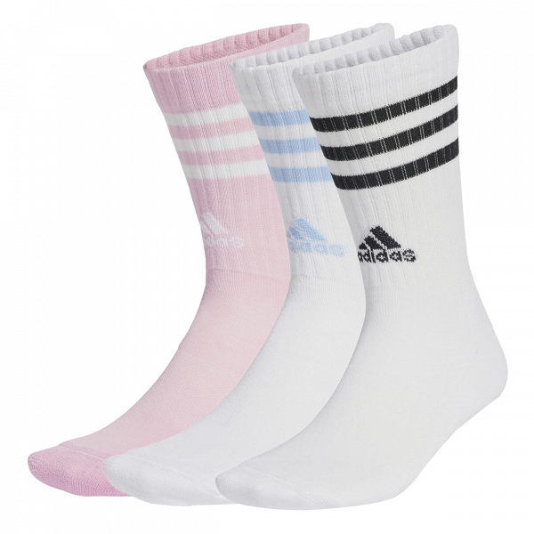 3-Stripes Cushioned Crew Socks 3 Pairs - JG5853