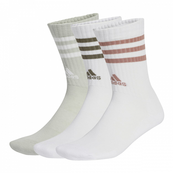 3-Stripes Cushioned Crew Socks 3 Pairs - JG5854