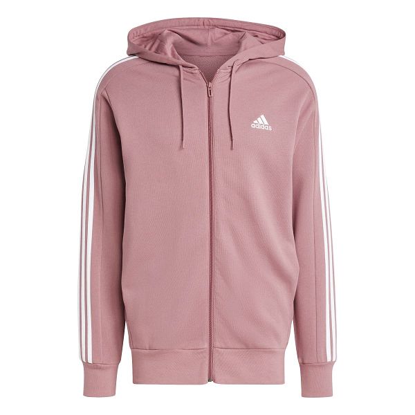 ESSENTIALS FRENCH TERRY 3-STRIPES FULL-ZIP - JG8496