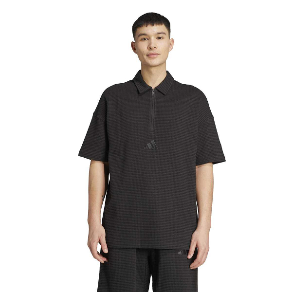 ALL SZN Waffle Knit Half-Zip Polo - JL6545