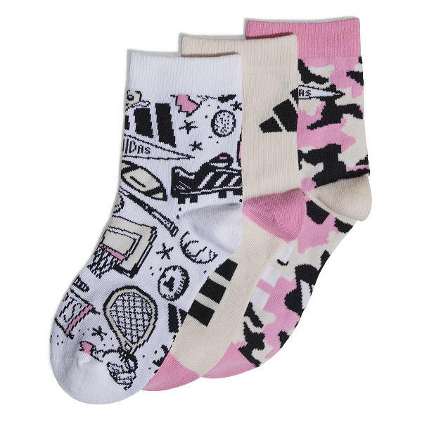 LOGO 3 PAIRS PER PACK SOCKS - JX1424