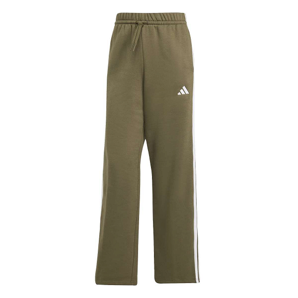 ESSENTIALS 3-STRIPES OPEN HEM FLEECE PANTS - JX7708