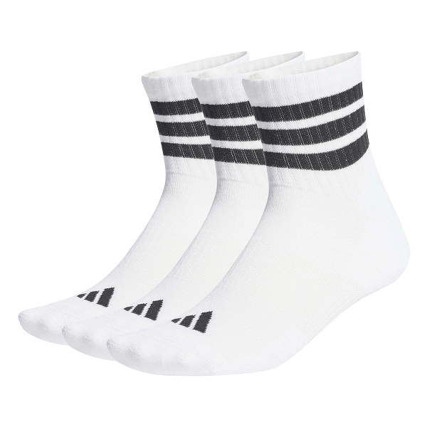 3 STRIPES CUSHIONED SPORTSWEAR MID CUT SOCKS 3 PAIR PACK - JZ0529