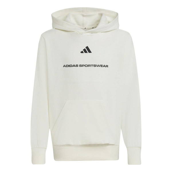 ADIDAS BOYS SLOGAN FLEECE HOODIE - KC2806