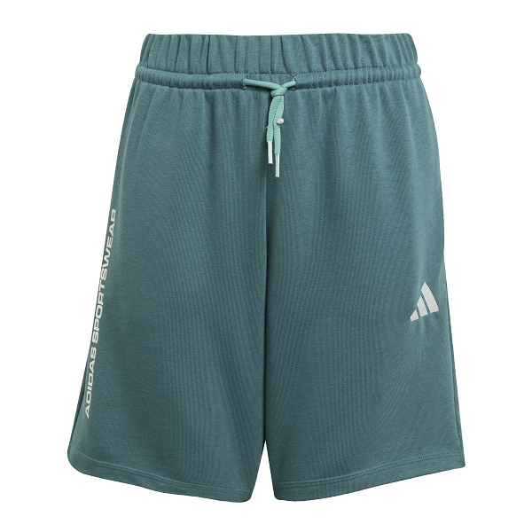 ADIDAS BOYS FRENCH TERRY SLOGAN SHORTS - KC5405