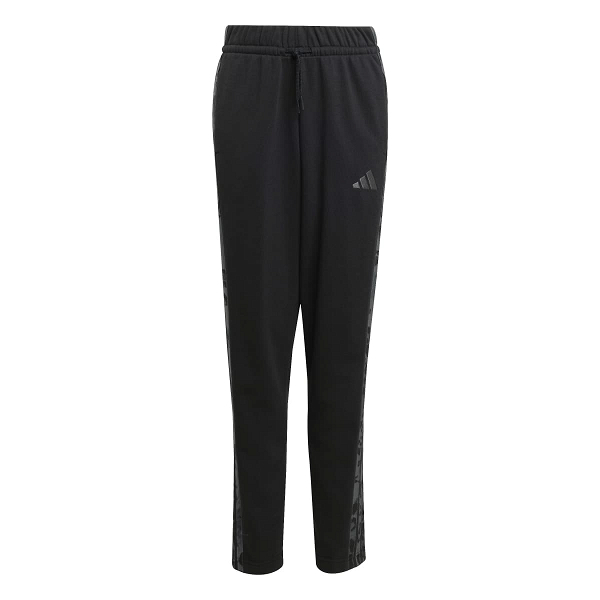 ADIDAS GIRLS 3-STRIPES ANIMAL FRENCH TERRY PANTS - KC5412