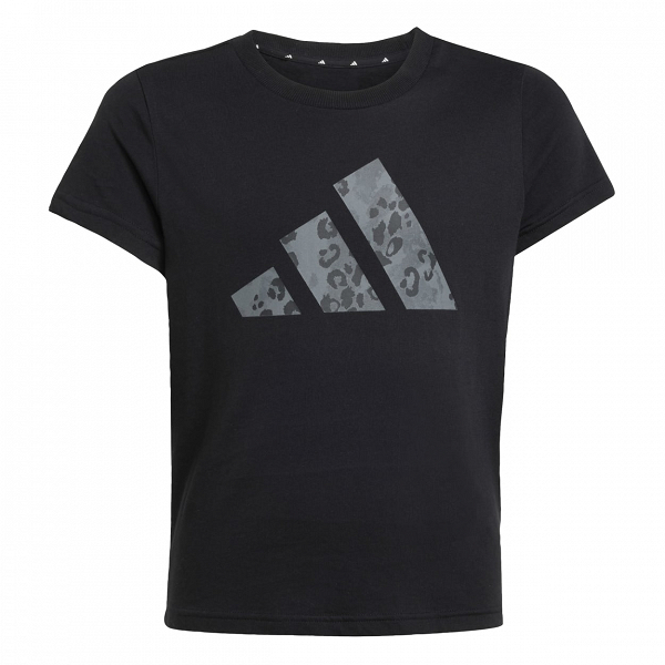 ADIDAS GIRLS ANIMAL BIG LOGO SINGLE JERSEY T-SHIRT - KC5448