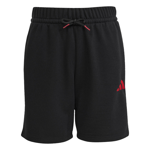 ADIDAS BOYS FRENCH TERRY SLOGAN SHORTS - KG5192
