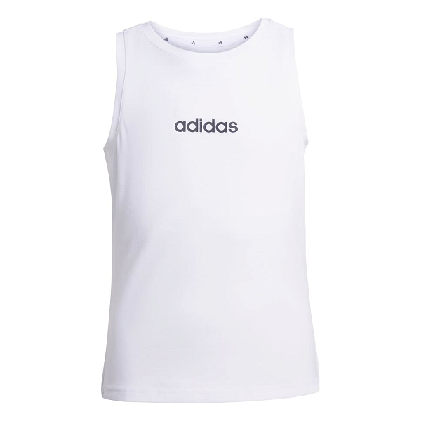 ADIDAS GIRLS LINEAR SINGLE JERSEY TANK - KS5515