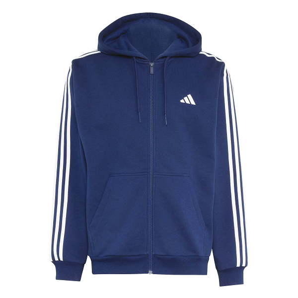 Essentials 3-Stripes Fleece Full-Zip Hoodie - KY4144