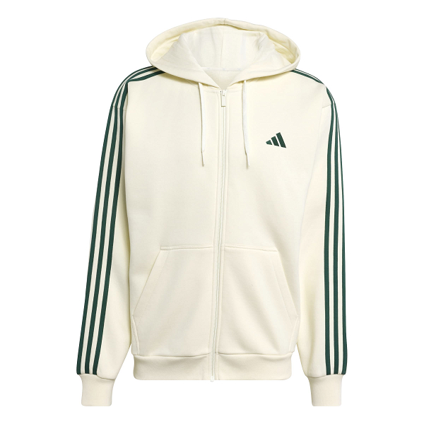 Essentials 3-Stripes Fleece Full-Zip Hoodie - KY4149