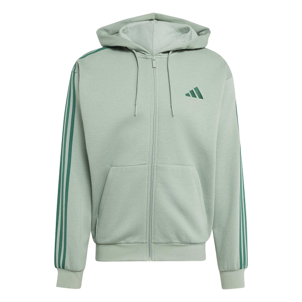 Essentials 3-Stripes Fleece Full-Zip Hoodie - KY4150