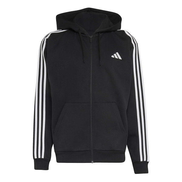 Essentials 3-Stripes Fleece Full-Zip Hoodie - KY6559