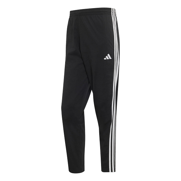 Essentials 3-Stripes Single Jersey Tapered Open Hem Pants - KY6611