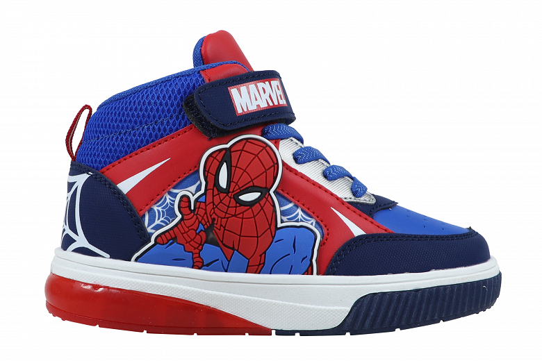 Spiderman Mid cut shoe with Lights TPR outsole - R1310707S