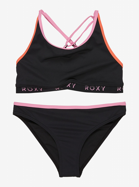 COLORBLOCK CROP TOP SET - ERGX203647