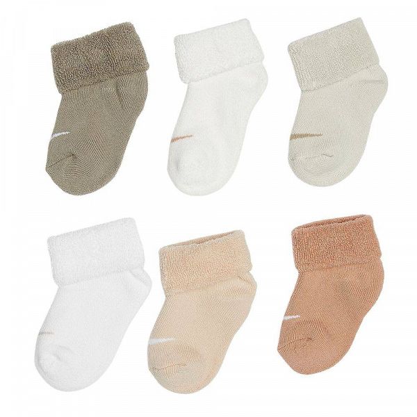 6PK TERRY CUFFED INFANT SOCK - NN0995
