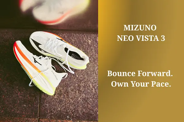 MIZUNO, NEO VISTA 3, BOUNCE FORWARD, OWN YOUR PACE, E-ATHLOS, SUPER TRAINER, 2026